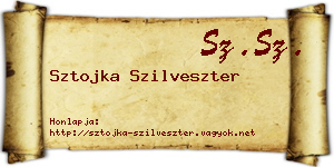 Sztojka Szilveszter névjegykártya