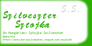 szilveszter sztojka business card